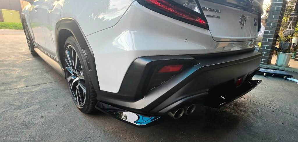 Subaru WRX VB 2022+ Rear Bumper Diffuser Gloss Black Real Install
