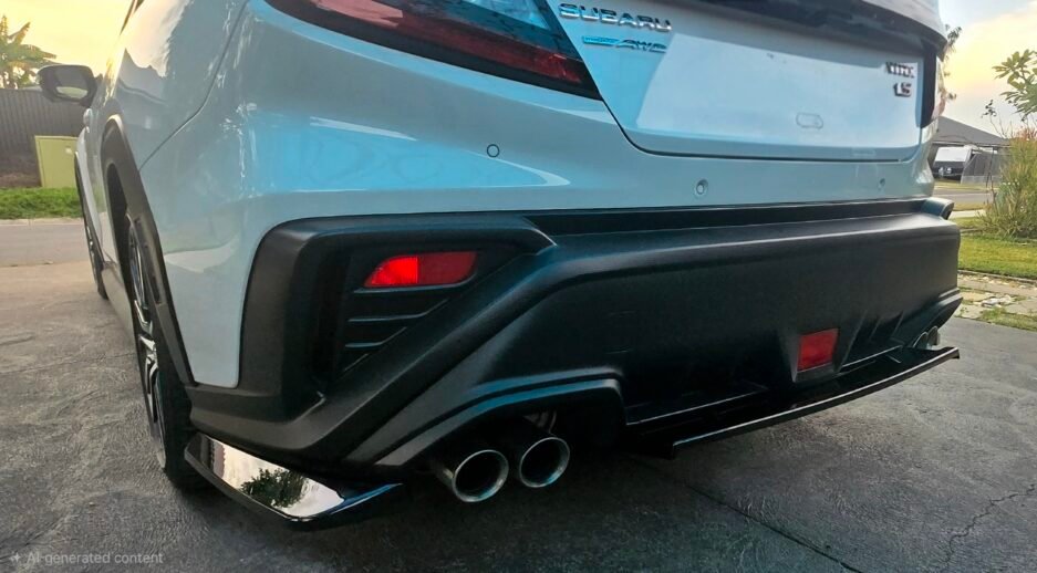 Subaru WRX VB 2022+ Rear Bumper Diffuser Gloss Black Real Install