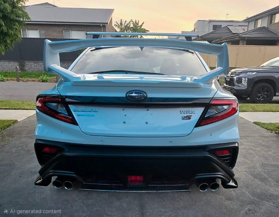 Subaru WRX VB 2022+ Rear Diffuser Glos Black Real Install