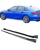 Honda Civic 11th Gen Side Skirts Sporty Style Gloss Black 2022 Plus Sedan Hatchback