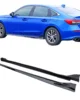 Honda Civic 11th Gen Side Skirts Sporty Style Gloss Black 2022 Plus Sedan Hatchback
