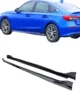 Honda Civic 11th Gen Side Skirts Sporty Style Gloss Black 2022 Plus Sedan Hatchback