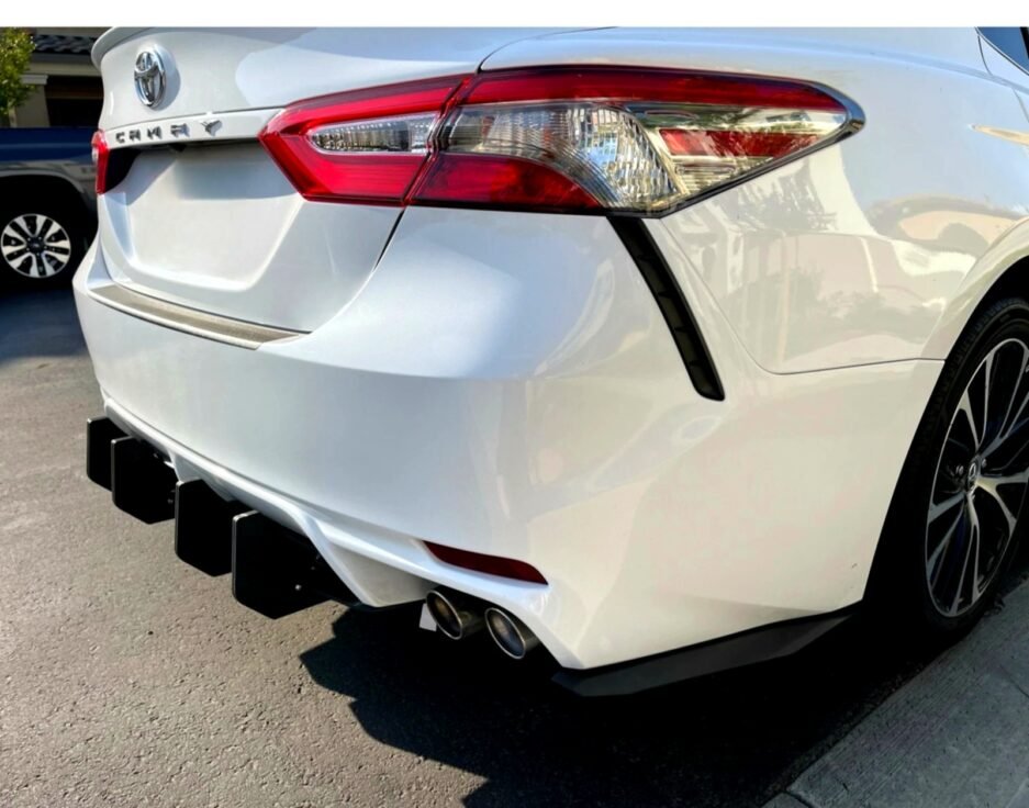 Toyota Camry TRD rear spoiler 2018 installed black