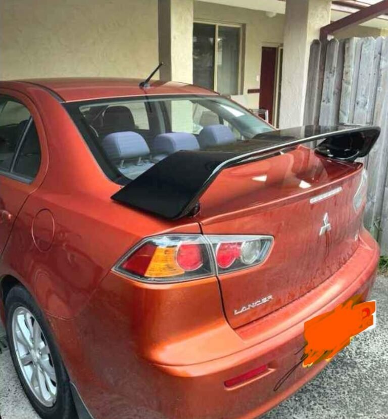 Mitsubishi Lancer Evo Style Rear Spoiler Gloss Black 2007–2017