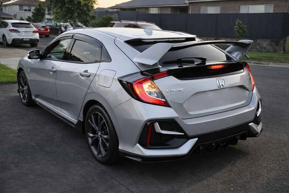 Honda Civic 10th Gen Hatchback Type R Style Rear Spoiler 2 Tone 2016-2021 FK7 RS Rear Wing