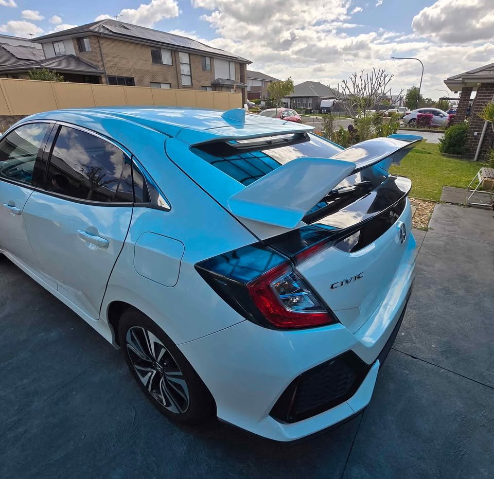 Honda Civic 10th Gen Hatchback Type R Style Rear Spoiler 2 Tone 2016-2021 FK7 RS Rear Wing