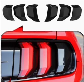 Ford Mustang smoked tail light covers S550 FN 2018–2023 rear light covers set of 6