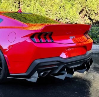 Ford Mustang S650 (2024+) Aero Rear Diffuser – Black Performance Styling