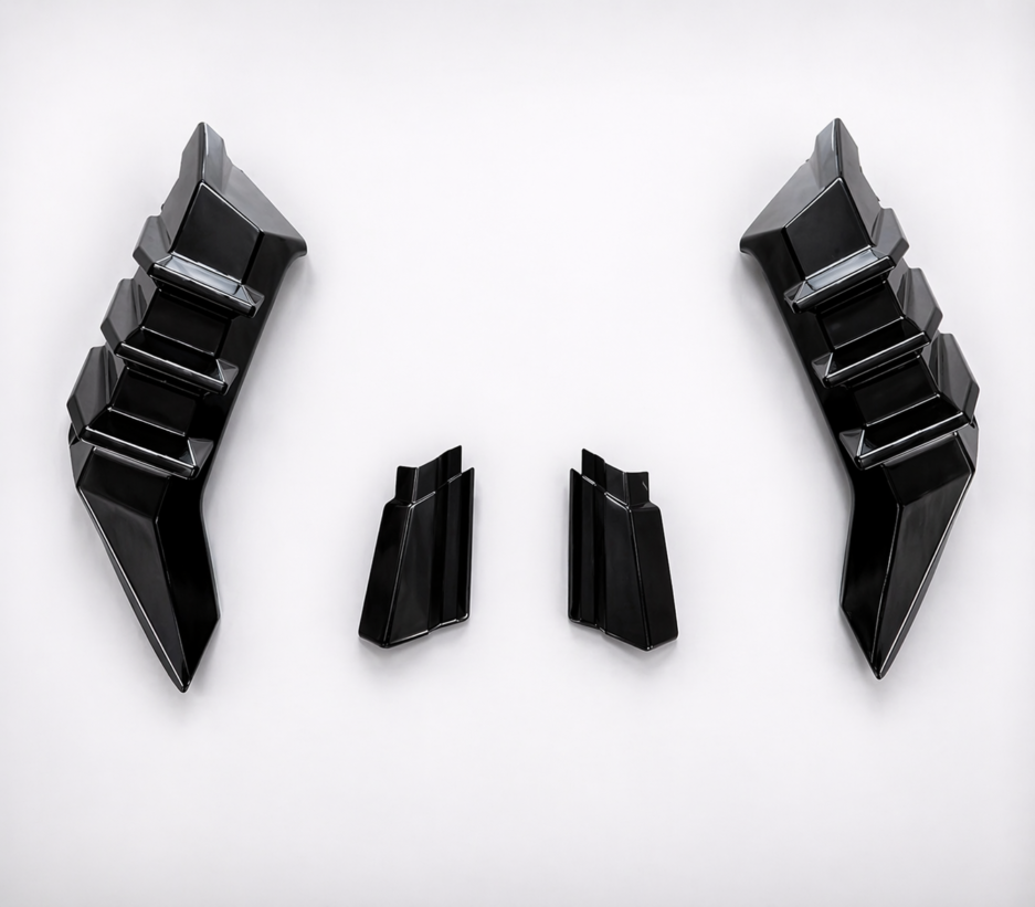 Honda Civic FK7 rear diffuser gloss black