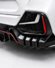 Honda Civic FK7 rear diffuser gloss black installed side view