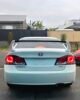 Honda Civic 8th Gen Sedan 2006-2015 TypeR Spoiler White & Gloss Black Real Install - Rear View