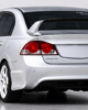 Honda Civic 8th 9th gen sedan rear spoiler installed side view