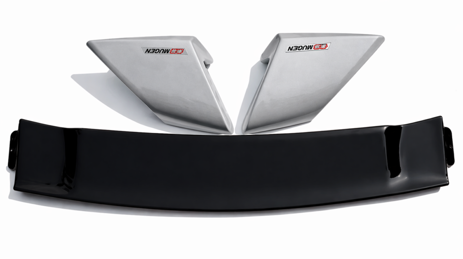 Honda Civic 8th 9th gen sedan rear spoiler Silver & black un-assembled