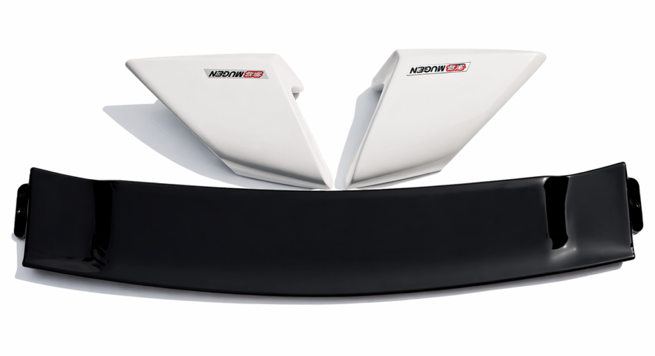 Honda Civic 8th 9th gen sedan rear spoiler White & Silver un-assembled