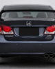 Honda Civic 8th 9th gen sedan rear spoiler installed rear view