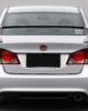 Honda Civic 8th 9th gen sedan rear spoiler installed rear view
