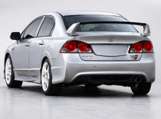 Honda Civic sedan Type R style rear spoiler 8th and 9th gen 2006 to 2015 gloss black white black silver black