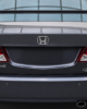 Honda Civic 8th 9th gen sedan rear spoiler installed rear view