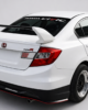 Honda Civic 8th 9th gen sedan rear spoiler installed side view