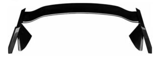 Honda Civic 10th Gen Sedan Type R style spoiler wing gloss black rear boot installed