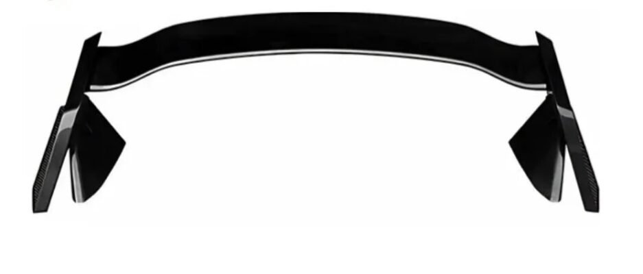 Honda Civic 10th Gen Sedan Type R style spoiler wing gloss black rear boot installed