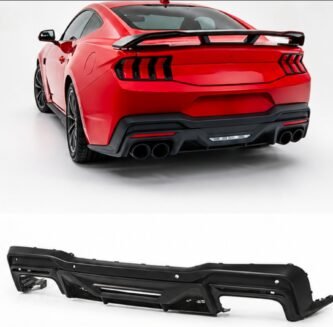 Ford Mustang S650 rear diffuser matte black 2024 rear view
