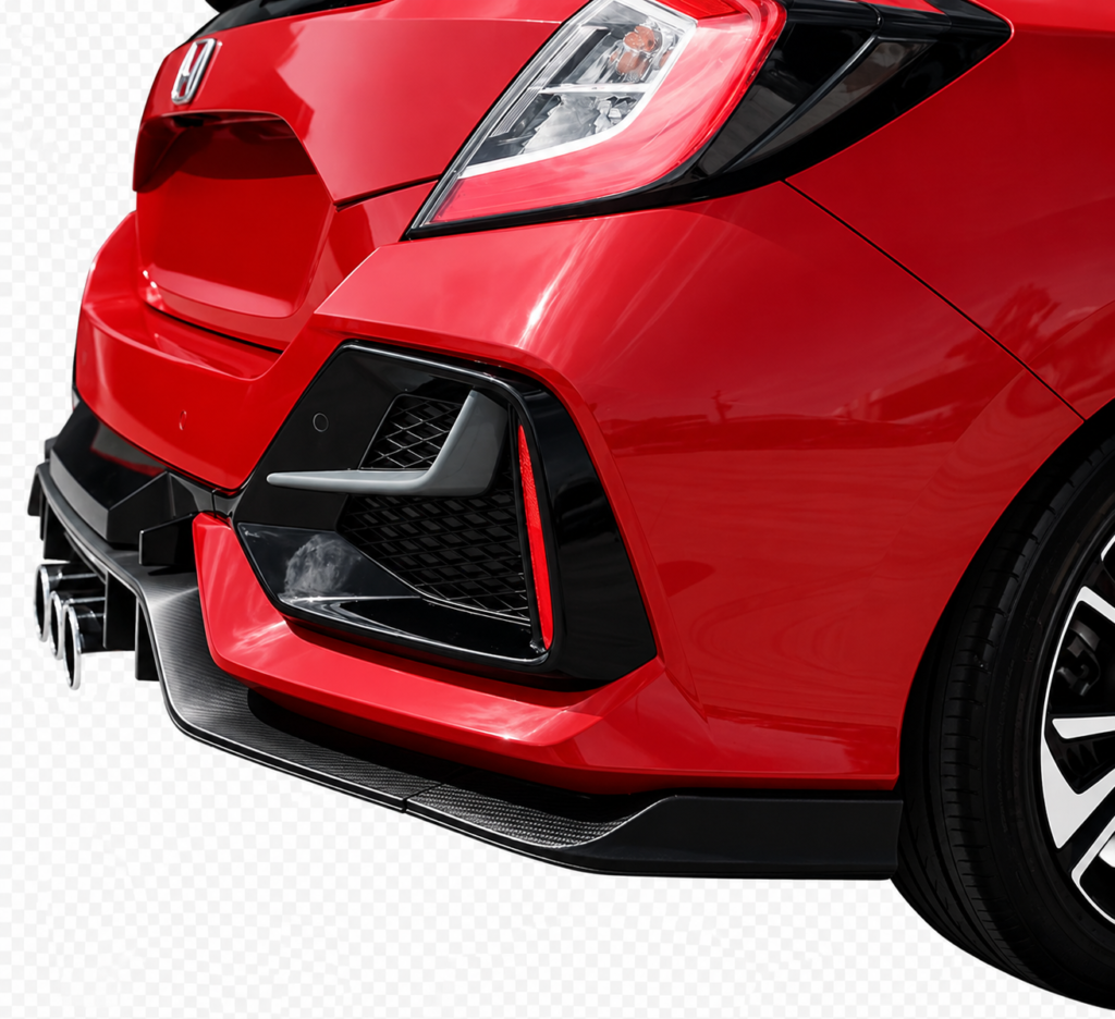 Honda Civic 10th Gen Hatchback RS Type R Style Rear Diffuser 2016–2021