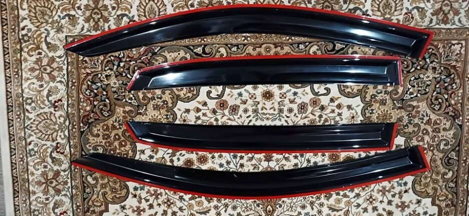 Honda Civic 10th Gen Hatchback Window Visors Rain Visors Weather Shields Smoked Black 2016-2021 Set of 4