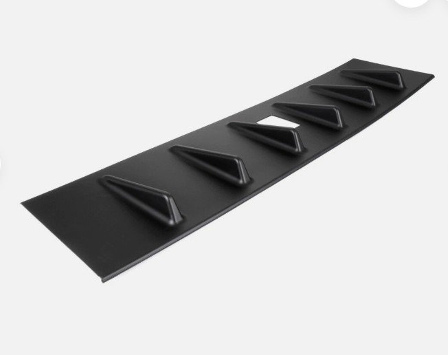 Mitsubishi Lancer roof spoiler gloss black 2007–2017 CJ sedan rear window spoiler installed view