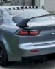 Mitsubishi Lancer roof spoiler gloss black 2007–2017 CJ sedan rear window spoiler installed view