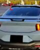 Ford Mustang S650 gloss black roof spoiler installed