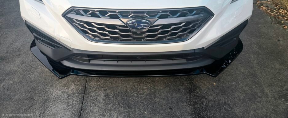 Subaru WRX VB 2022+ Front Bumper Lip Gloss Black Real Install