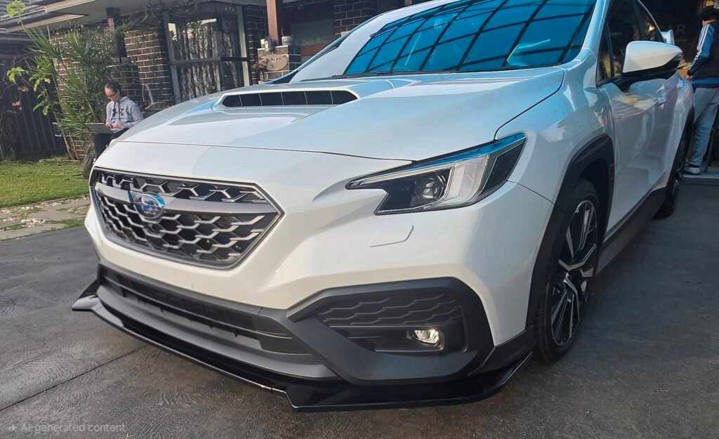 Subaru WRX VB 2022+ Front Bumper Lip Gloss Black Real Install