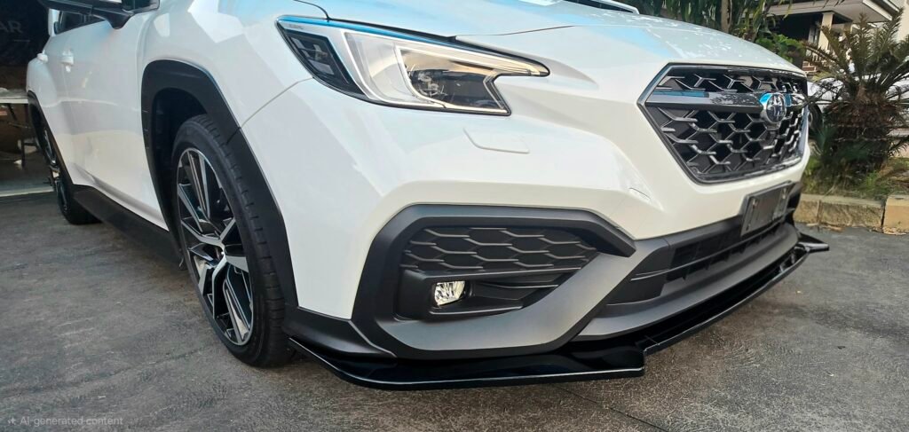 Subaru WRX VB 2022+ Front Bumper Lip Gloss Black Real Install