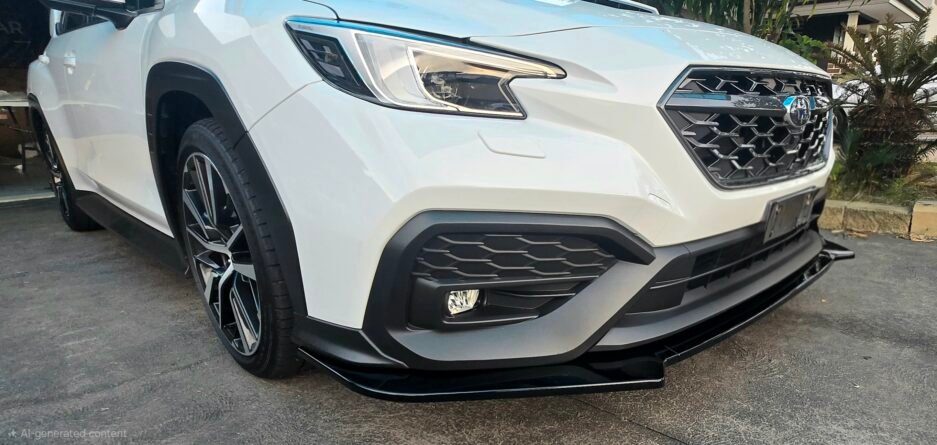 Subaru WRX VB 2022+ Front Bumper Lip Gloss Black Real Install