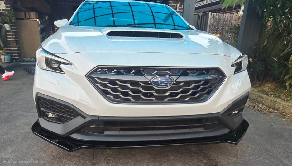 Subaru WRX VB 2022+ Front Bumper Lip Gloss Black Real Install