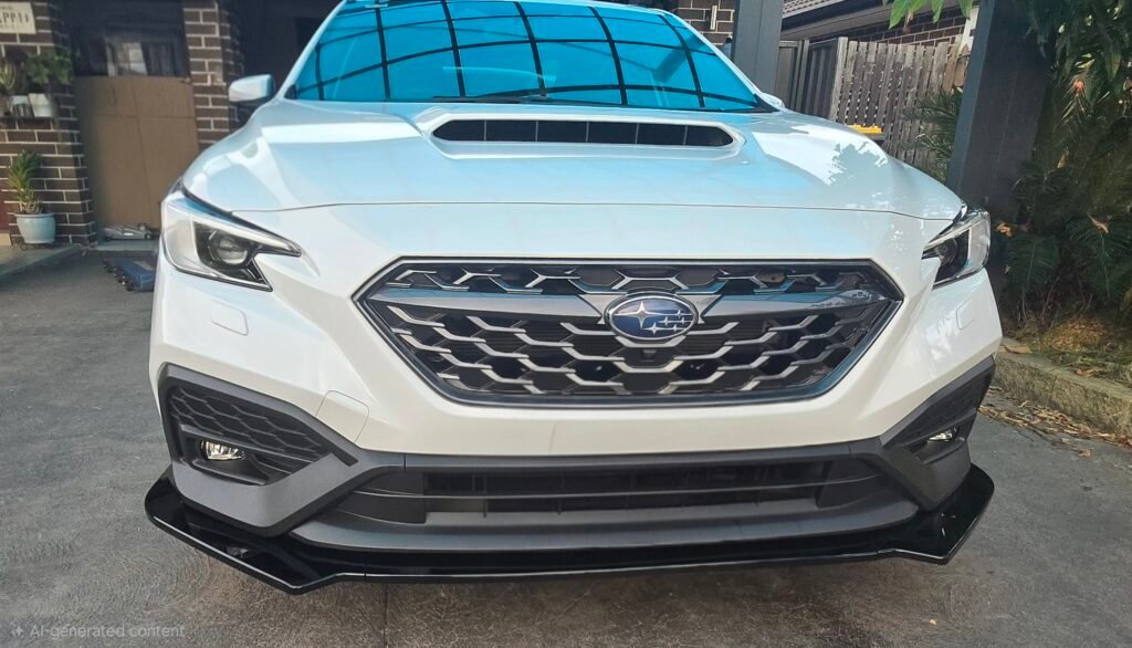 Subaru WRX VB 2022+ Front Splitter Gloss Black Real Install 6