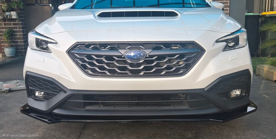 Subaru WRX VB 2022+ Front Bumper Lip Gloss Black Real Install