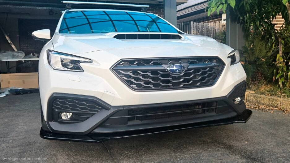 Subaru WRX VB 2022+ Front Bumper Lip Gloss Black Real Install