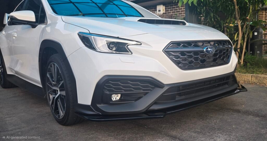 Subaru WRX VB 2022+ Front Bumper Lip Gloss Black Real Install