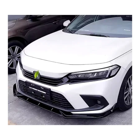 Honda Civic 11th Gen Front Lip Gloss Black Sporty Style 2022 Plus Sedan Hatchback
