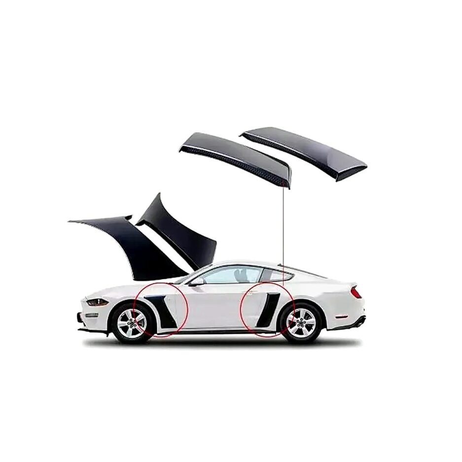 Mustang S550 front and rear fender scoops