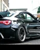 Toyota 86 Subaru BRZ Rocket Bunny style spoiler gloss black rear view installed