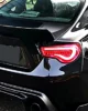 Toyota 86 Subaru BRZ Rocket Bunny style spoiler gloss black rear view installed
