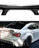 Toyota 86 Subaru BRZ Rocket Bunny style spoiler gloss black rear view installed