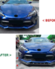 Toyota GT86 Front Splitter ABS Plastic Gloss Black