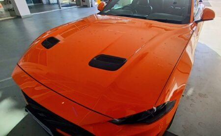 Ford Mustang S550 FN 2018+ Hood Vent Covers Carbon Style Real Install