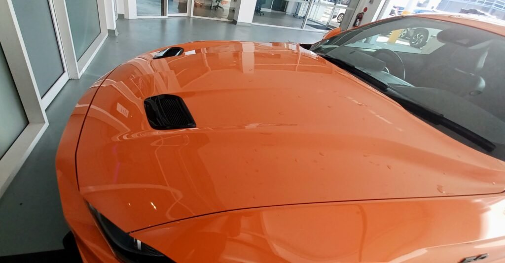 Ford Mustang S550 FN Hood Vent Covers Carbon Style Real Install