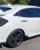 Honda Civic 10th Gen Hatchback Type R style rear spoiler white and gloss black 2016–2021 FK7 RS rear wing