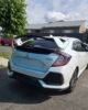 Honda Civic 10th Gen Hatchback Type R style rear spoiler white and gloss black 2016–2021 FK7 RS rear wing